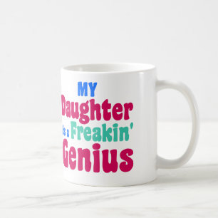 Snilledotter - rolig gåva för pappa eller mamma kaffemugg