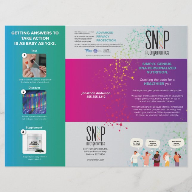 SNiP DIY Trifold Flyer (Framsidan)