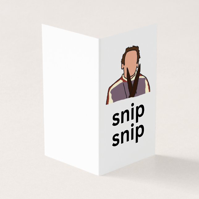 Snip Snip - Grattis på vasektomin / Gott tillfrisk Kort (Utsida)