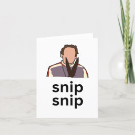 Snip Snip - Gratulerar på vasektomi / Hämta bra Tack Kort