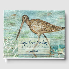 Snipe Shorebird Painting Beach House Guest Bok