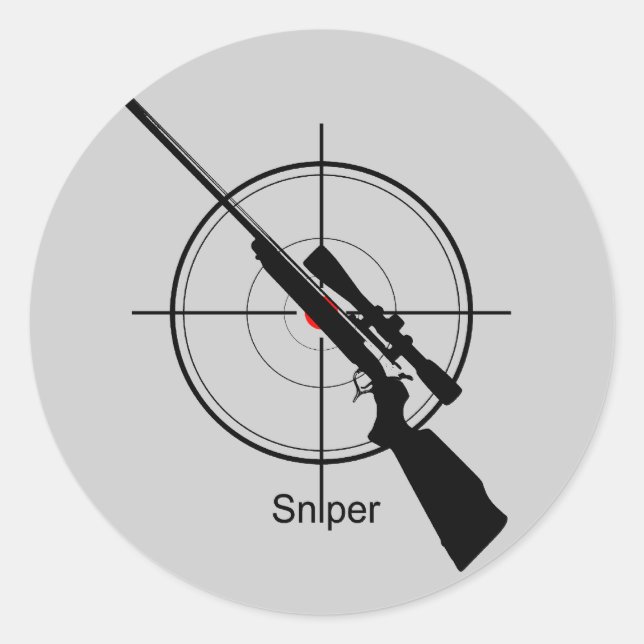 Sniper - dekal runt klistermärke (Framsida)