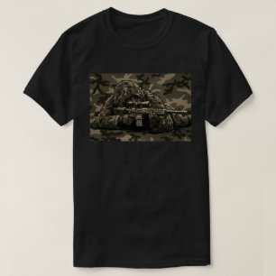 Sniper Ghillie-dräkt Kamouflage T Shirt