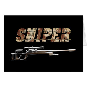 Sniper Hälsningskort