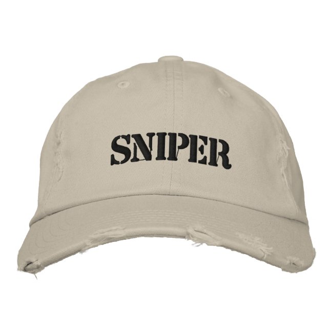 Sniper Hat Broderad Keps (Framsida)