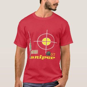 Sniper med hjälm med sju kulor T-shirt