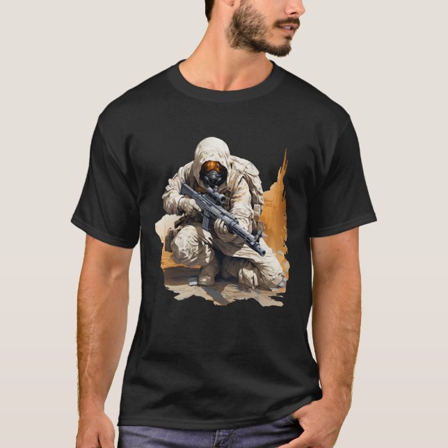 Sniper,Precision Mode för taktiska entusiaster T Shirt (Framsida)