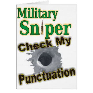 Sniper "Shooter" Hälsningskort