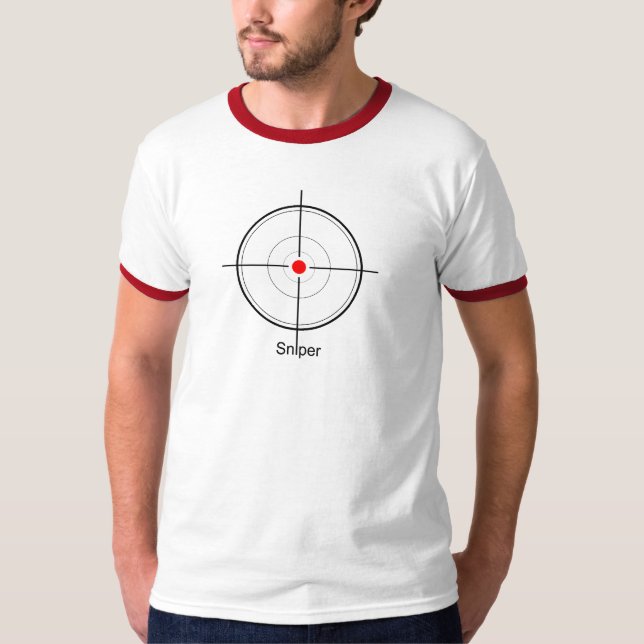 Sniper - skytte tee shirt (Framsida)
