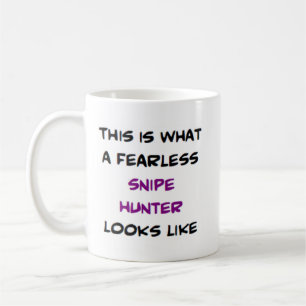 snipjägare, orädd kaffemugg