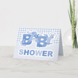 Snips & inbjudan för snigelbaby showerkort