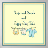 Snips och Snigel och Hund och marionett Svan