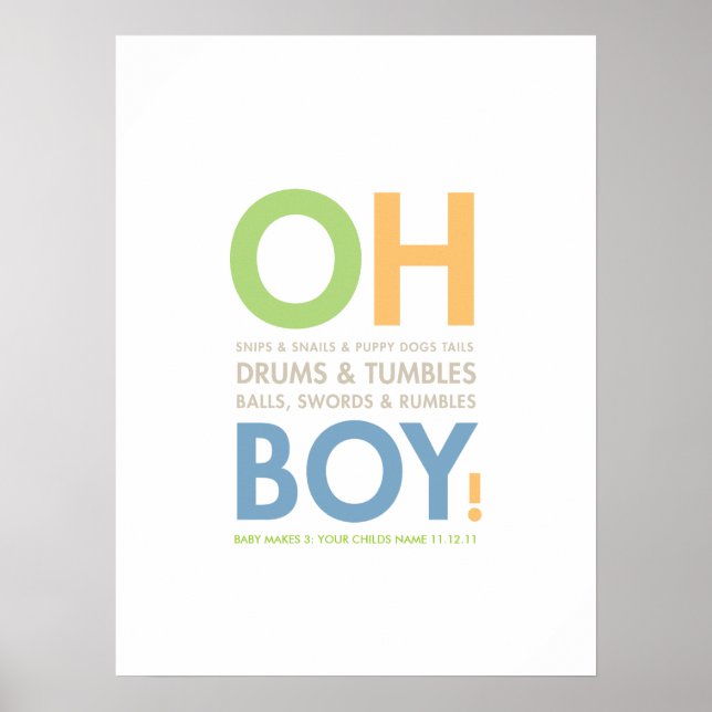 Snips & Snigel Pojke Room Poster (Framsidan)