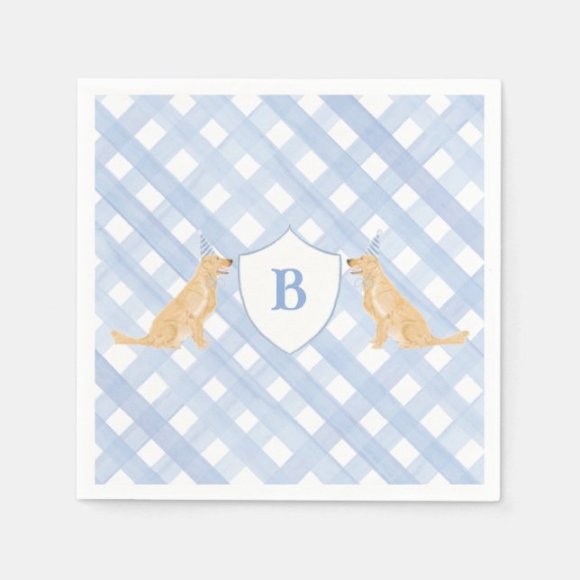 Snips Snigel Puppy Hund Svan Napkins Pappersservett (Framsidan)