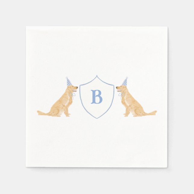 Snips Snigel Puppy Hund Svan Napkins Pappersservett (Framsidan)