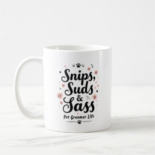Snips, Suds & Sass – Husdjursfrisörens Liv Kaffemugg