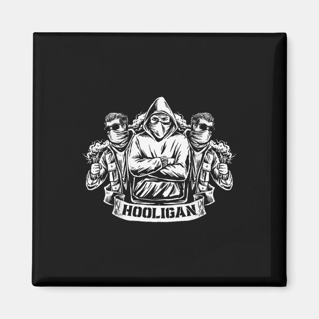 #snirt Fotboll Ultra Fan Hool Huva Hool Mobil  Magnet (Framsidan)