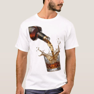 Snittig silver WHISKY HÄLLS I GLAS T Shirt