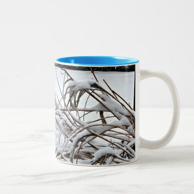 Snö 2 Två-Tonad mugg (Höger)