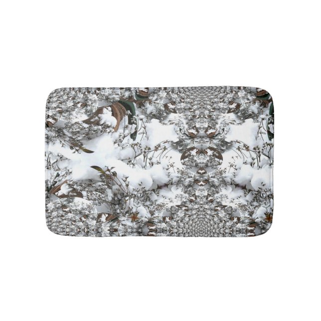 Snö Abstrakt Badrumsmatta (Framsidan)