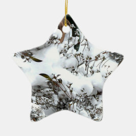 Snö Abstrakt Julgransprydnad Keramik