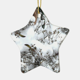 Snö Abstrakt Julgransprydnad Keramik
