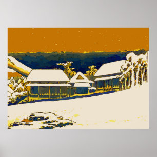 Snö, Abstrakt Poster