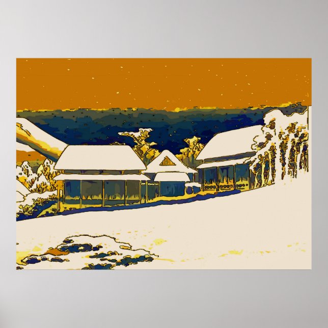 Snö, Abstrakt Poster (Framsidan)