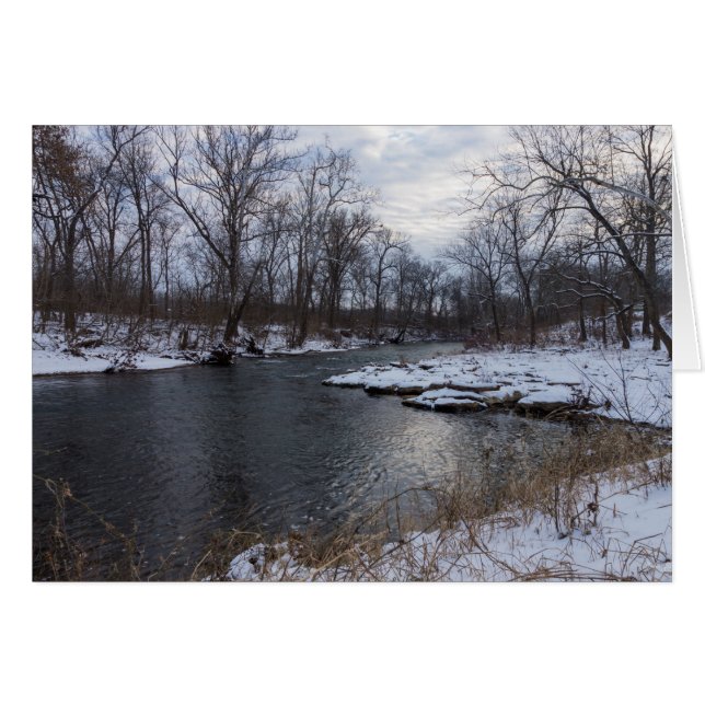 Snö Along James River OBS Kort (Framsidan Horizontal)