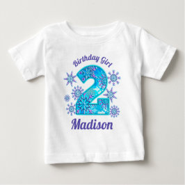 Snö Andra födelsedag fryst T-shirt