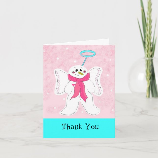 Snö Angel Tack Kort (Framsida)