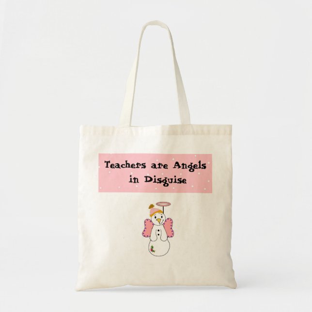 Snö Angel Teacher Design Tygkasse (Framsidan)
