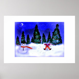 Snö Angel-utskrift Poster