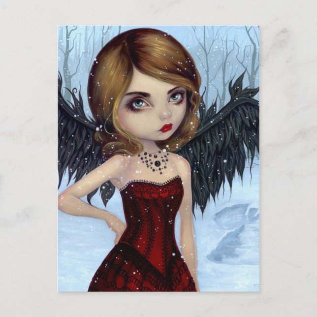 "Snö Änglar" vykort (Framsida)