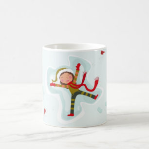 Snö Änglar Wintertime Roligt Mugg