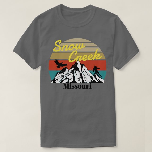 Snö Bäck ski Missouri T Shirt (Design framsida)