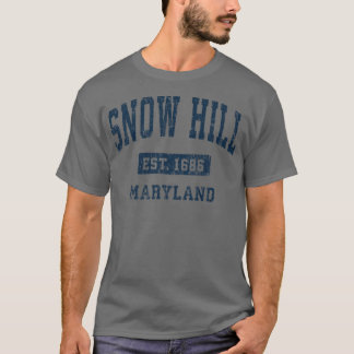Snö Backe Maryland MD Vintage Athletic Sports Desi T Shirt