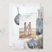 Snö Bauble Watercolor jul-Helgdag kort