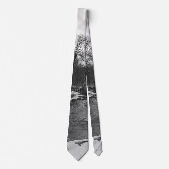 Snö Beauty James River Grayscale Neck Tie Slips (Framsida)