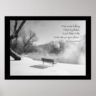 Snö Bench in Silence Poster