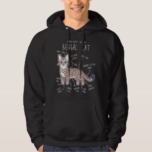 Snö Bengal Cat Seal Lynx Anatomy, Lusnyck Cute Pet Hoodie
