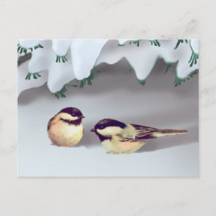 SNÖ BIRDS AV SHARON SHARPE VYKORT