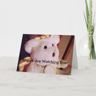 snö-blommor 016, änglar håller ögonen på 0ver oss! kort