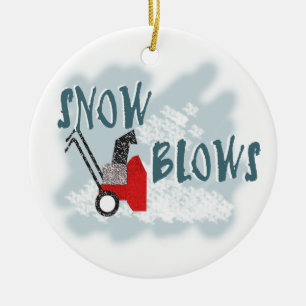 Snö Blows Julgransprydnad Keramik