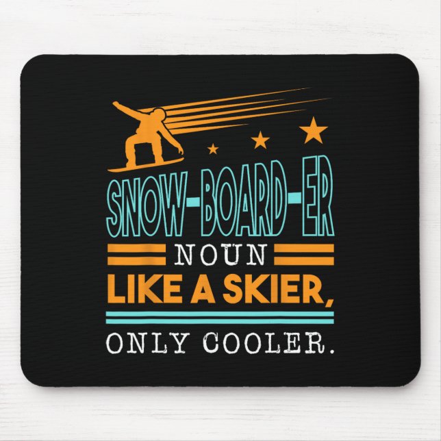 Snö-board-er-noun som en skidmaskin - endast övers musmatta (Framsidan)