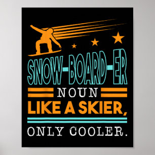 Snö-board-er-noun som en skidmaskin - endast övers poster