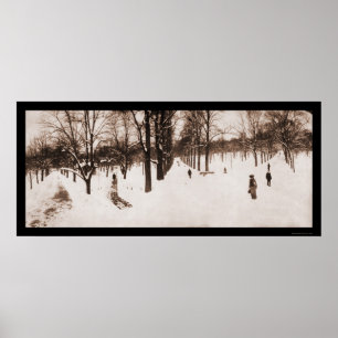 Snö Boston vanligt, MORSAfoto 1904 Poster