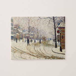 Snö, Boulevard de Clichy, Paris av Paul Signac Pussel