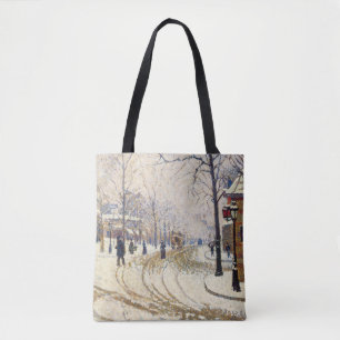Snö, Boulevard de Clichy, Paris av Paul Signac Tygkasse