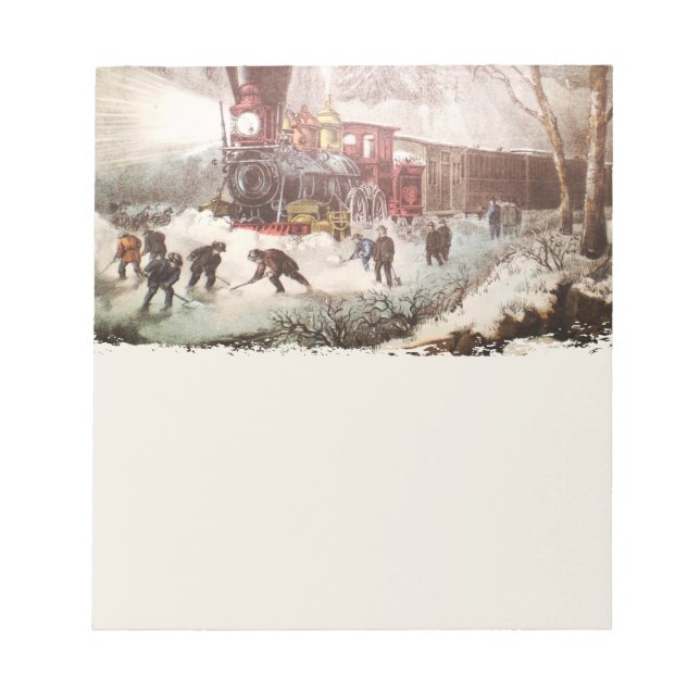 Snö Bound Tåg Anteckningsblock (Framsida)